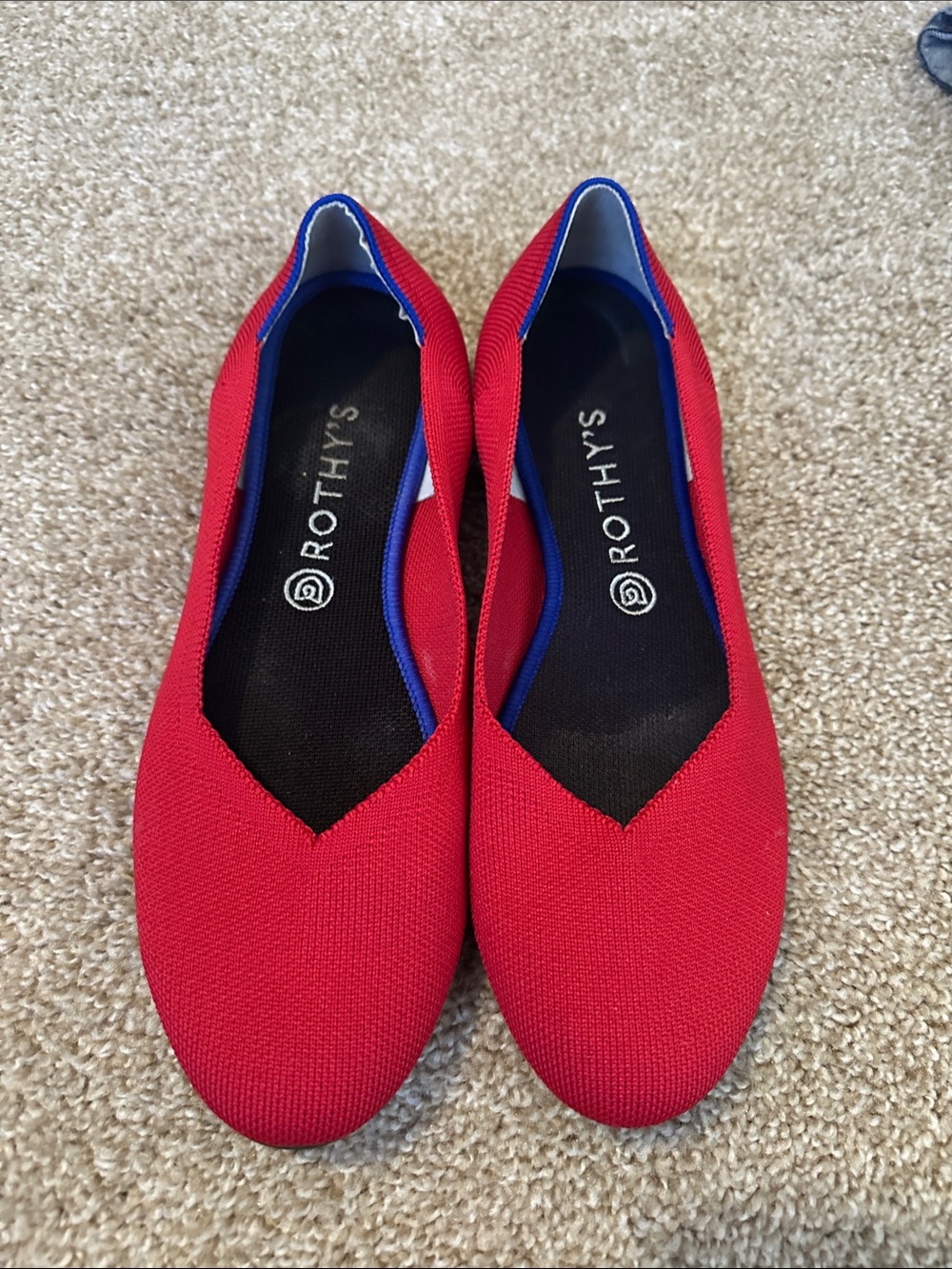 Rothy’s Red Round toe Flat